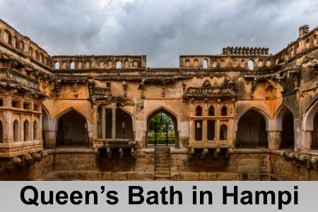 Queen’s Bath in Hampi